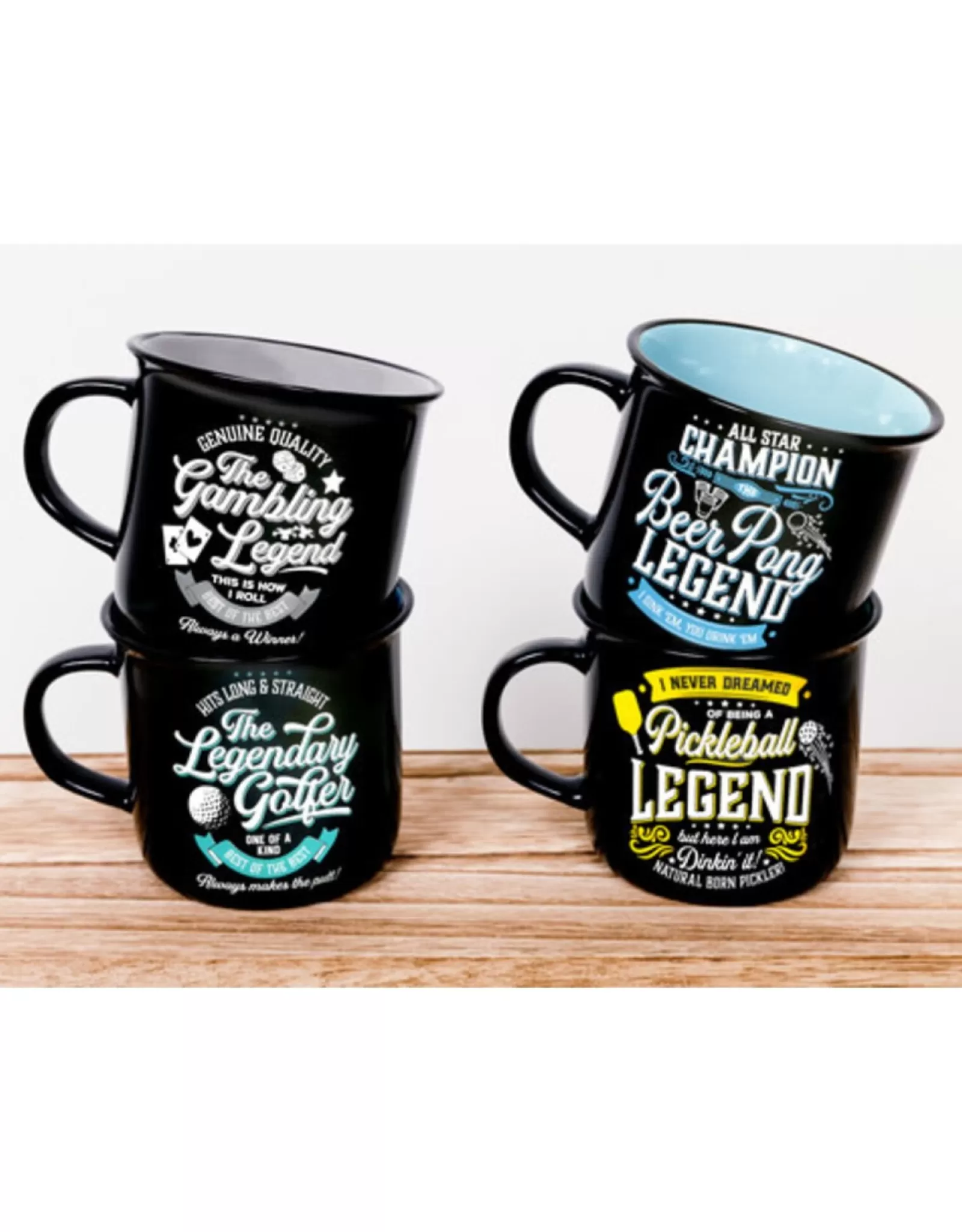« Cadeau Papa Sportif : Mug Personnalisé Légende du Golf - 13 oz pour la Fête des Pères »