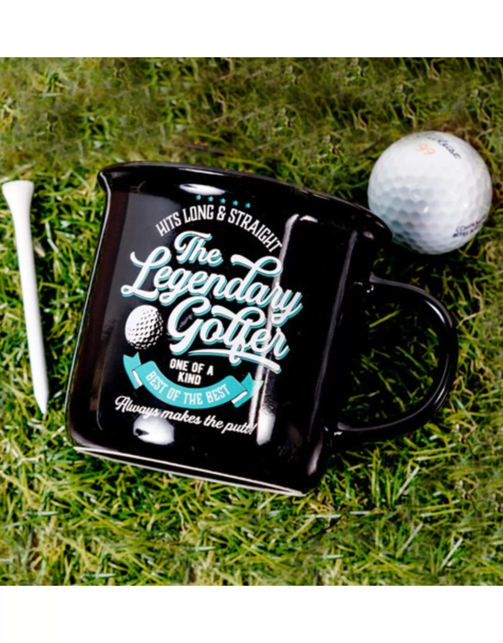 « Cadeau Papa Sportif : Mug Personnalisé Légende du Golf - 13 oz pour la Fête des Pères »
