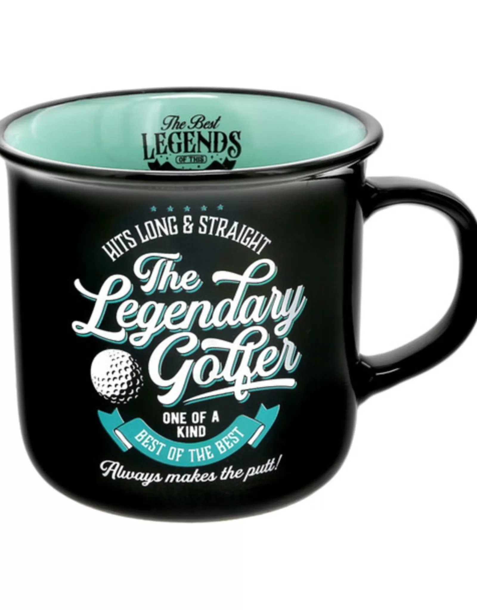 « Cadeau Papa Sportif : Mug Personnalisé Légende du Golf - 13 oz pour la Fête des Pères »