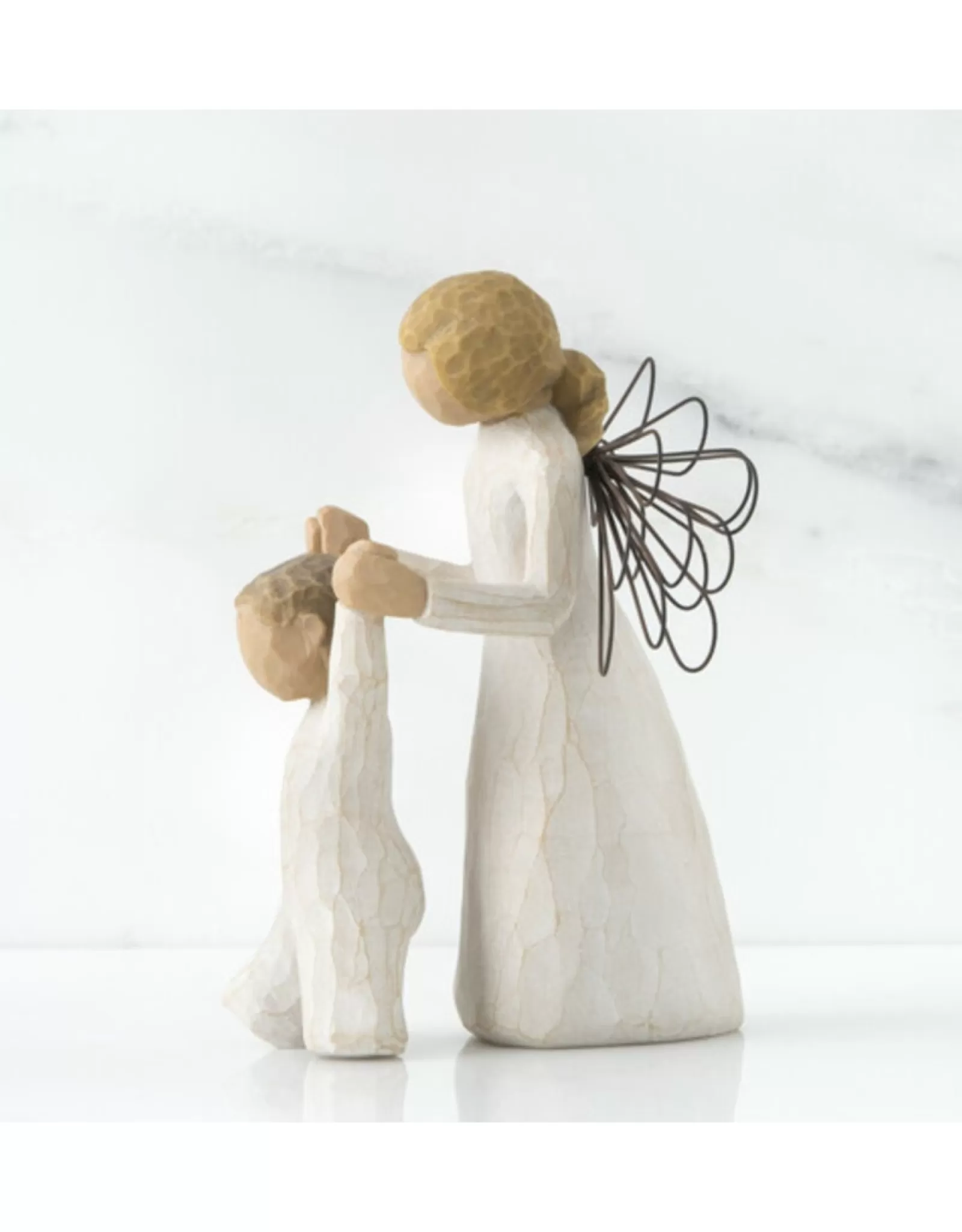 Ange Protecteur Willow Tree - Figurine Angélique en Résine Peinte à la Main | Édition Collector Émotive