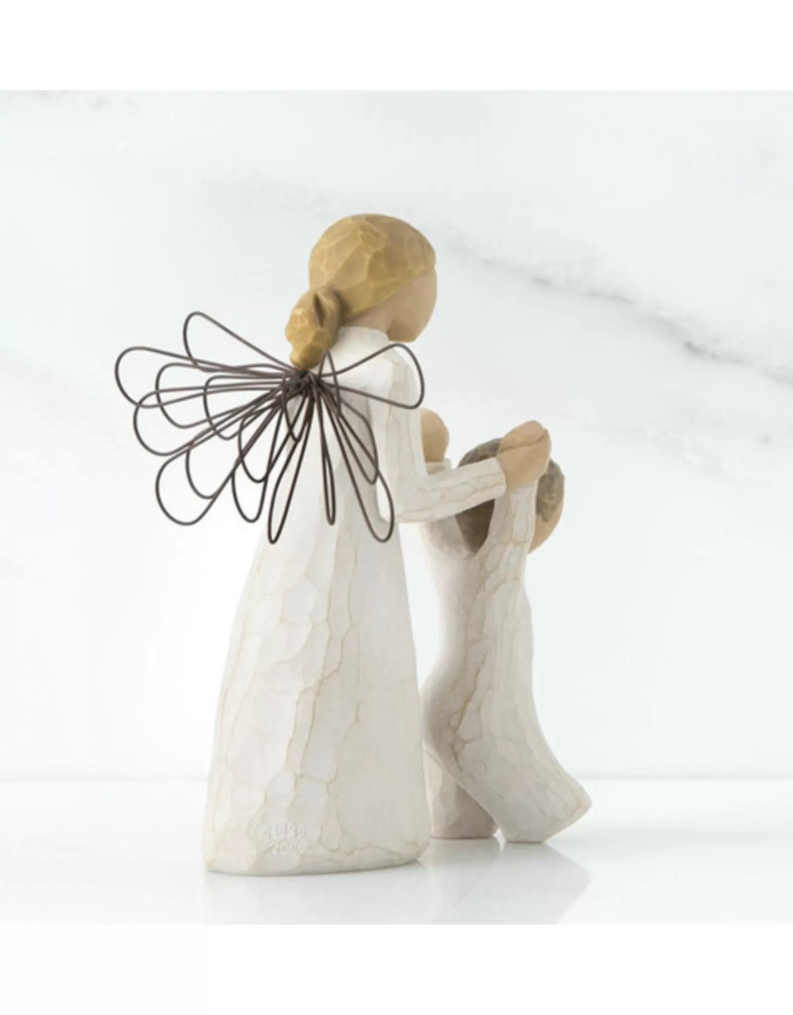 Ange Protecteur Willow Tree - Figurine Angélique en Résine Peinte à la Main | Édition Collector Émotive
