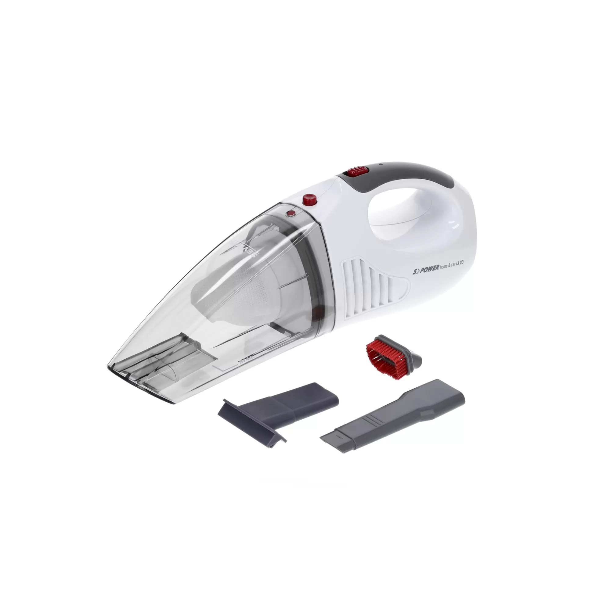 Aspirateur Main Sans Fil Severin S'Power Lite - Léger et Performant pour Maison & Voiture (20V, Batterie Li-Ion, Design Compact)