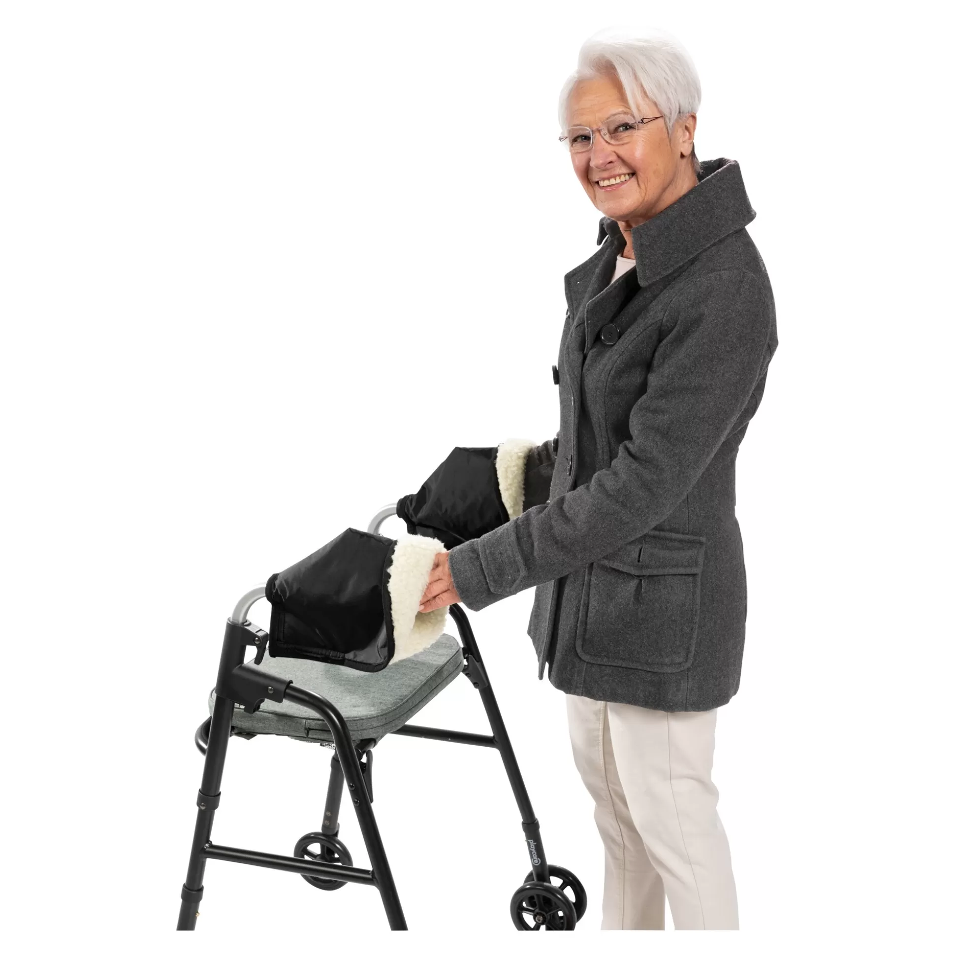 Chauffe-mains en laine vierge rasée K&N - Accessoires d'hiver douillets par Van Zuiver