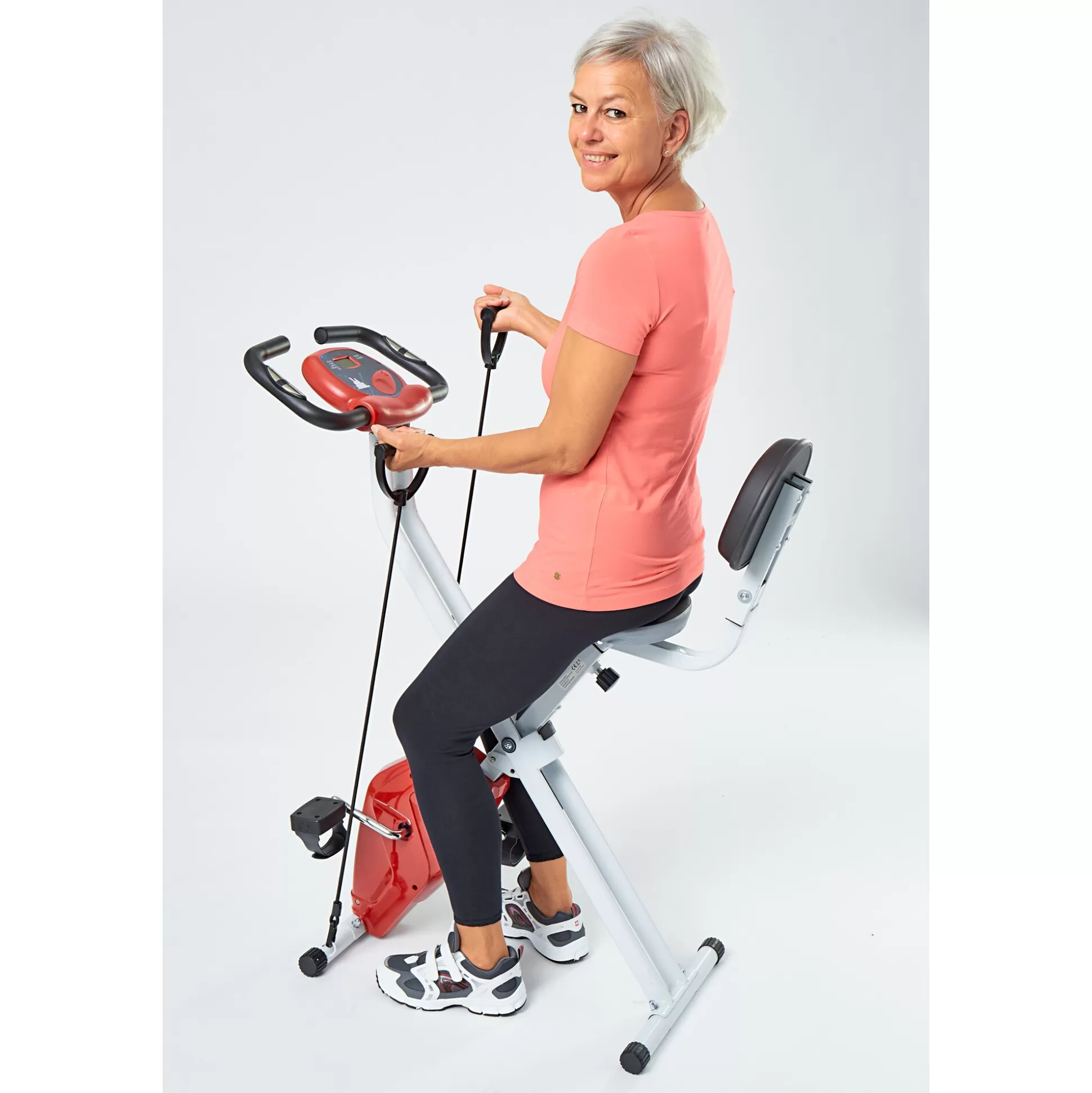 Vélo Elliptique & Pédalier Compact 2 en 1 - Design Moderne, Gain de Place et Entraînement Polyvalent à Domicile
