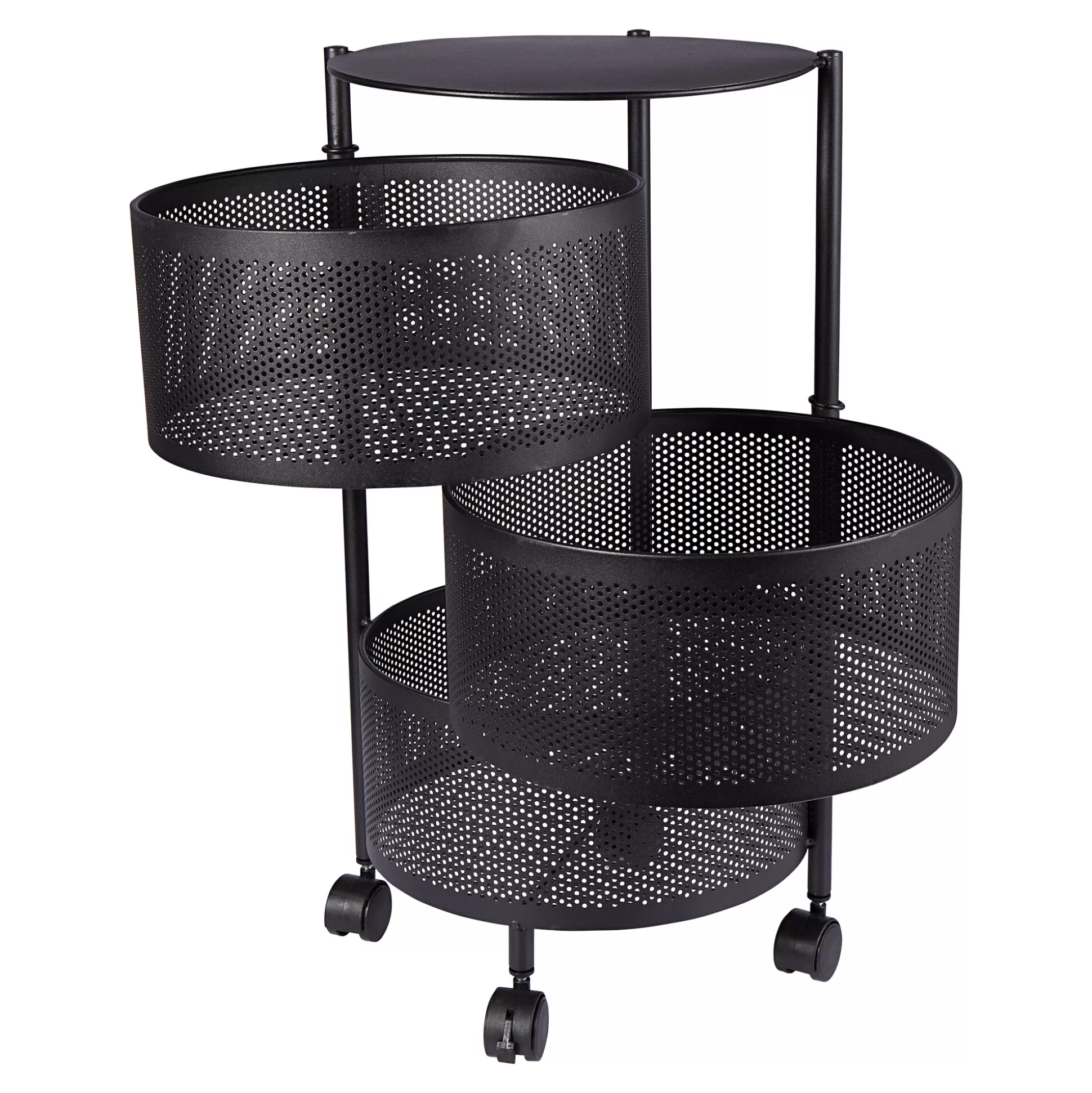 Tables d'appoint mobiles Genialo | Chariot modulable design avec roulettes - Organisation pratique pour la maison
