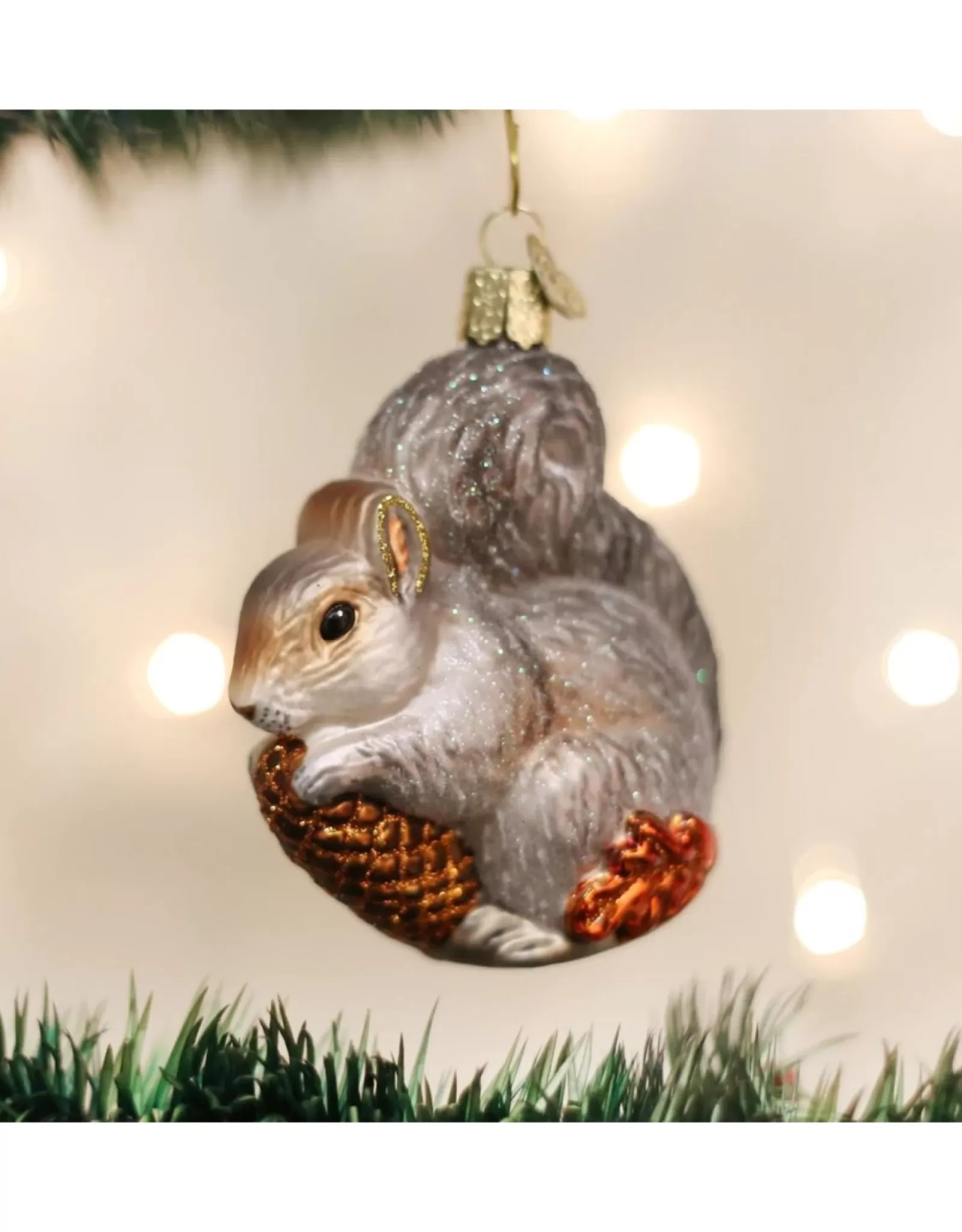 Décoration Festive Écureuil Gourmand - Noël d'Antan au Charme Rustique