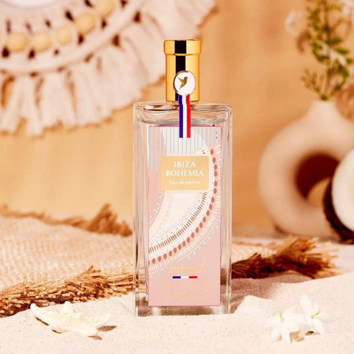 Élégance Bohème d'Ibiza - Impression Florale Printanière