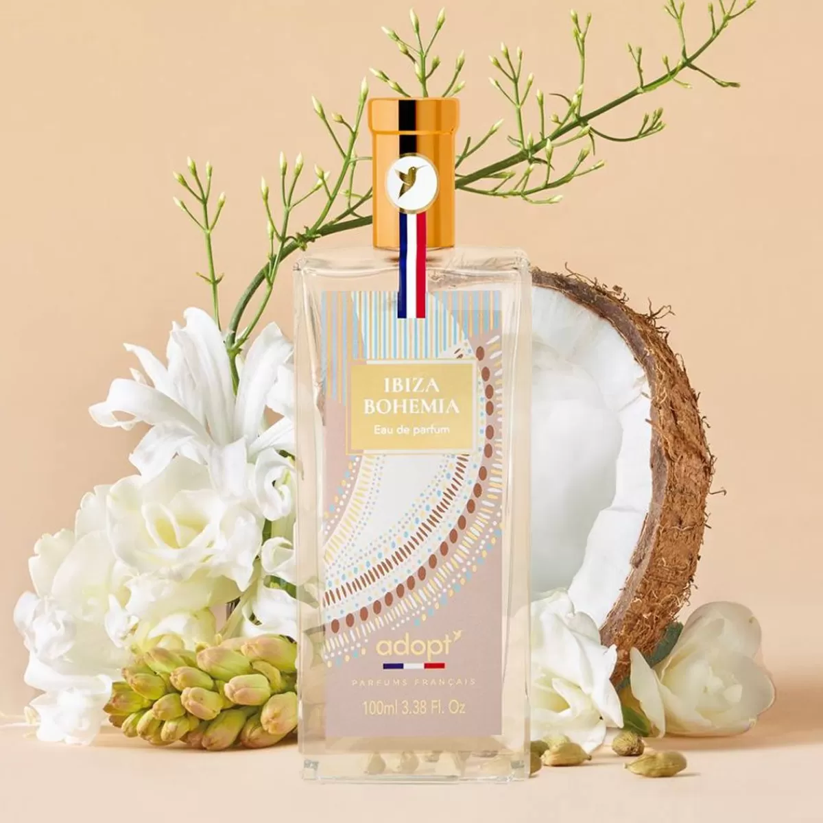 Élégance Bohème d'Ibiza - Impression Florale Printanière