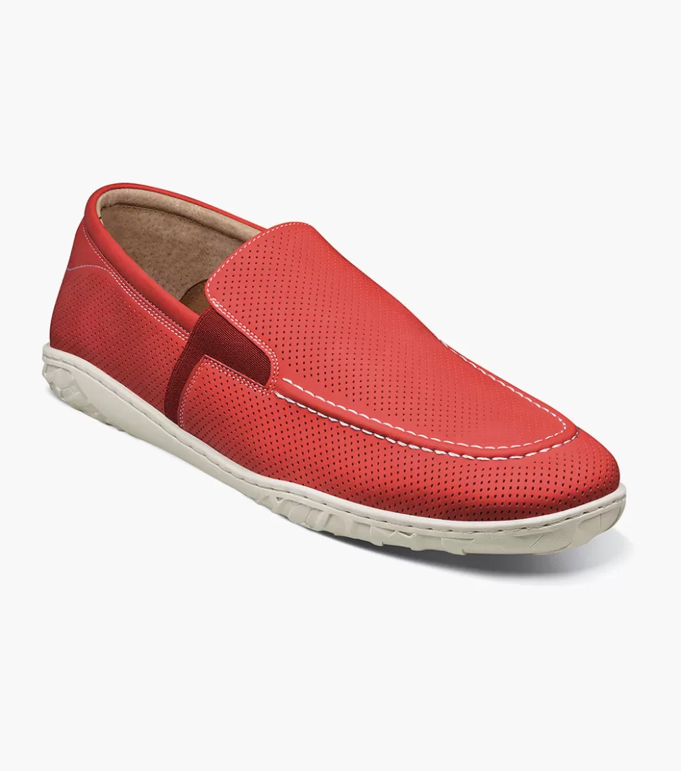 Chaussures Habillées Stacy Adams - Modèle Ilan en Cuir Verni Rouge Bordeaux Édition Exclusive