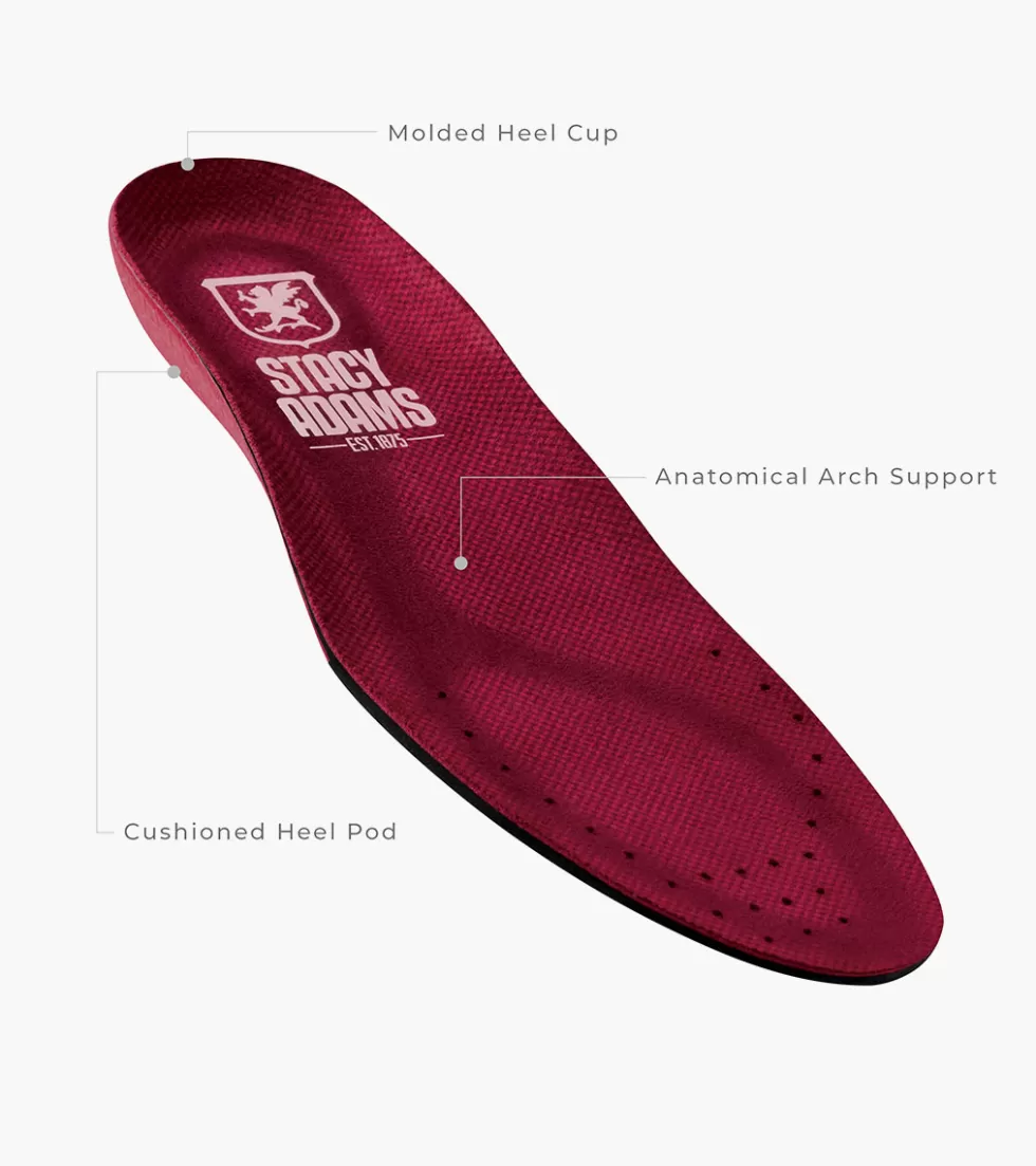 Chaussures Habillées Stacy Adams - Modèle Ilan en Cuir Verni Rouge Bordeaux Édition Exclusive