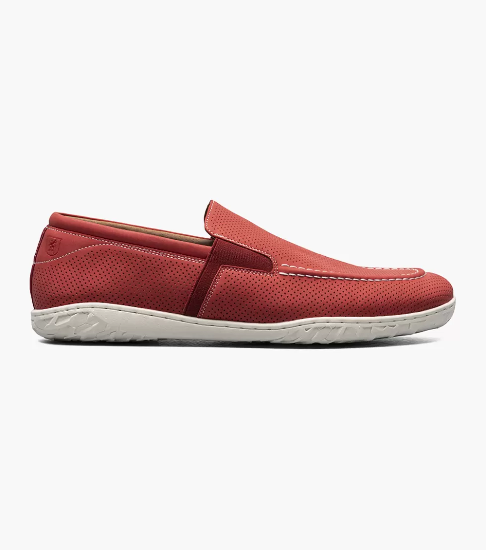 Chaussures Habillées Stacy Adams - Modèle Ilan en Cuir Verni Rouge Bordeaux Édition Exclusive