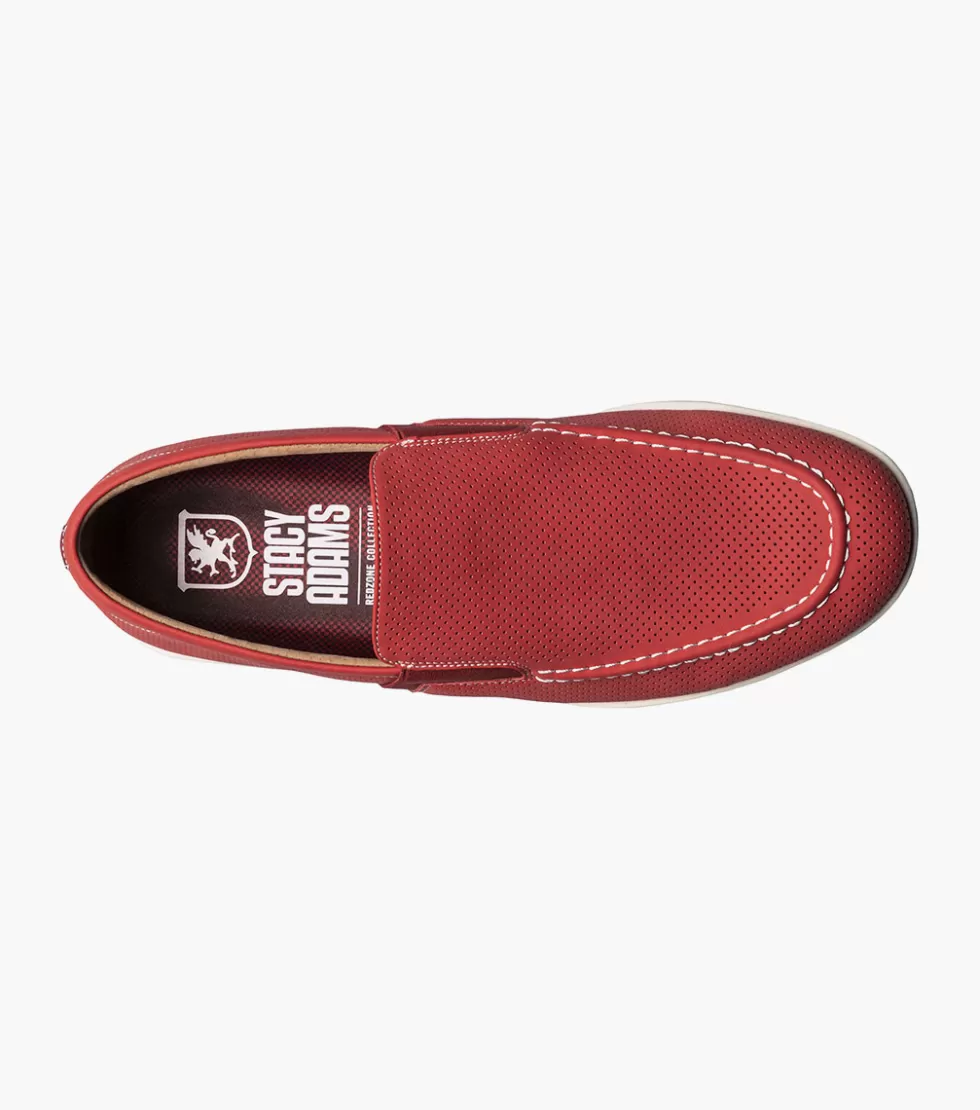 Chaussures Habillées Stacy Adams - Modèle Ilan en Cuir Verni Rouge Bordeaux Édition Exclusive