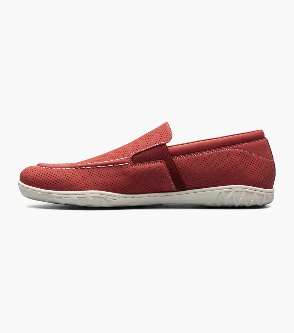 Chaussures Habillées Stacy Adams - Modèle Ilan en Cuir Verni Rouge Bordeaux Édition Exclusive