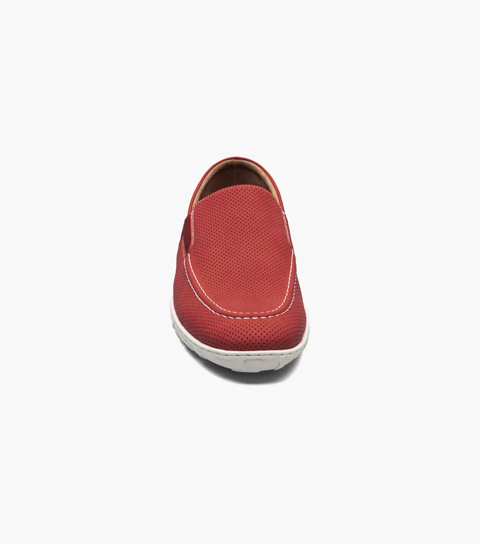 Chaussures Habillées Stacy Adams - Modèle Ilan en Cuir Verni Rouge Bordeaux Édition Exclusive