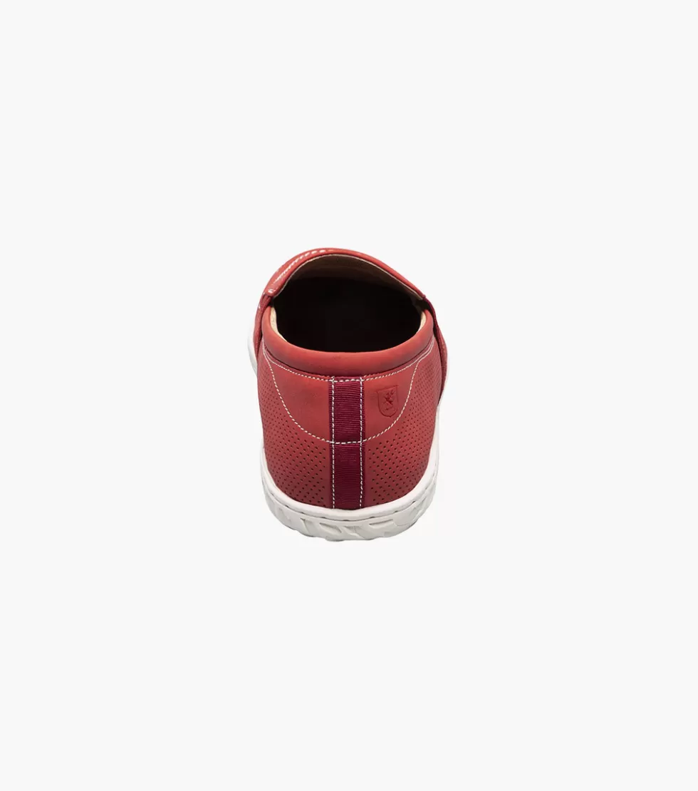 Chaussures Habillées Stacy Adams - Modèle Ilan en Cuir Verni Rouge Bordeaux Édition Exclusive