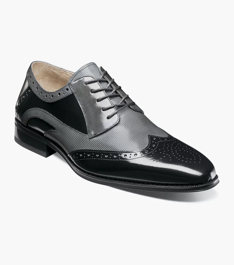 Chaussures Stacy Adams Ivingale - Noir/Anthracite Dégradé Élégantes - Style Urbain Intemporel pour Homme