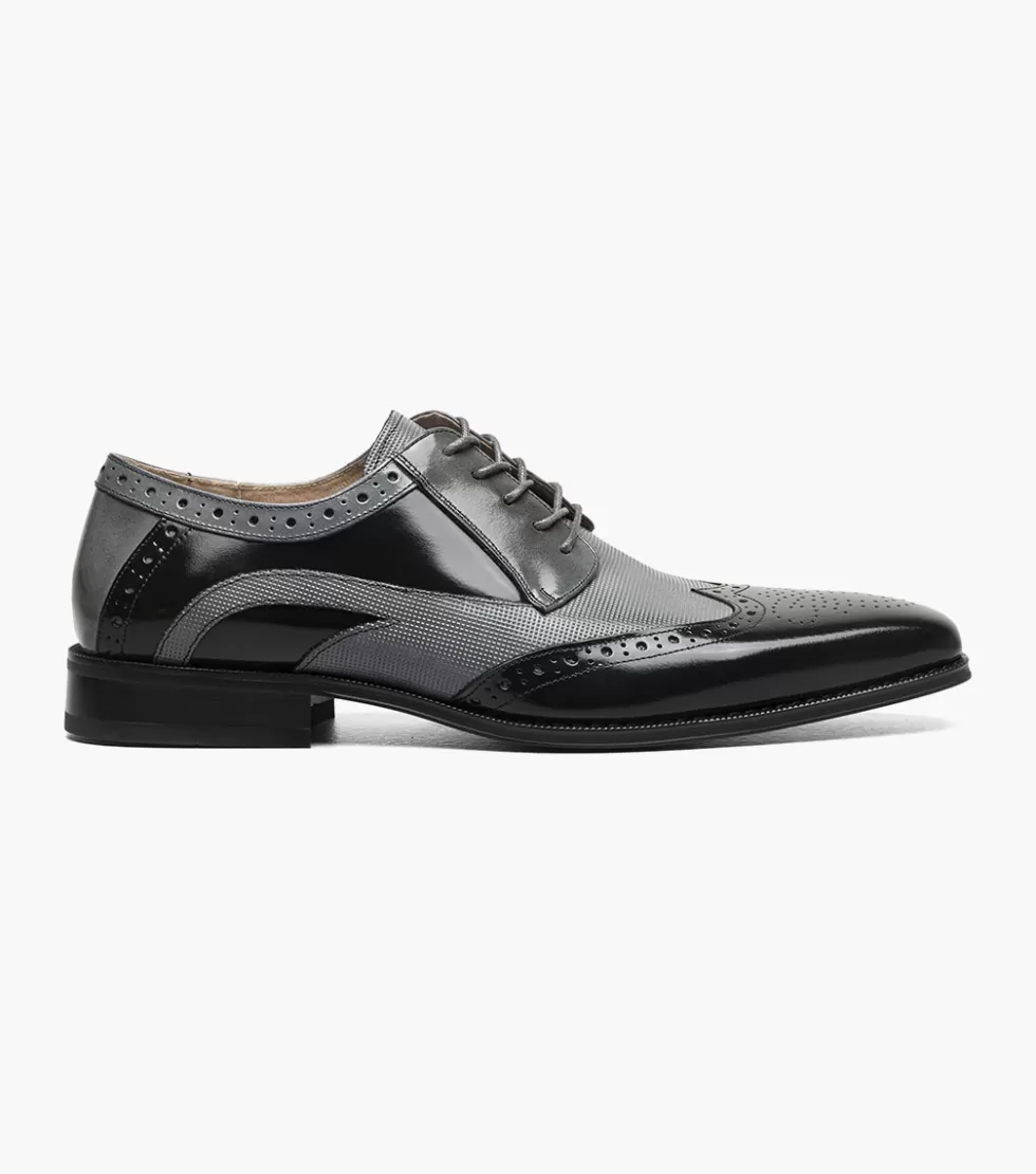 Chaussures Stacy Adams Ivingale - Noir/Anthracite Dégradé Élégantes - Style Urbain Intemporel pour Homme