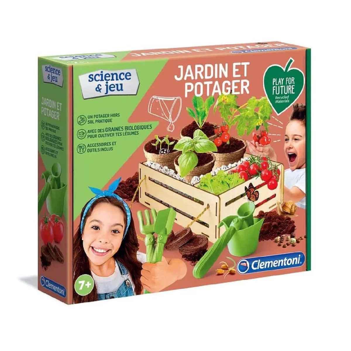Clementoni - Kit Créatif Jardin & Potager Éducatif pour Enfants | Découverte Ludique de la Nature