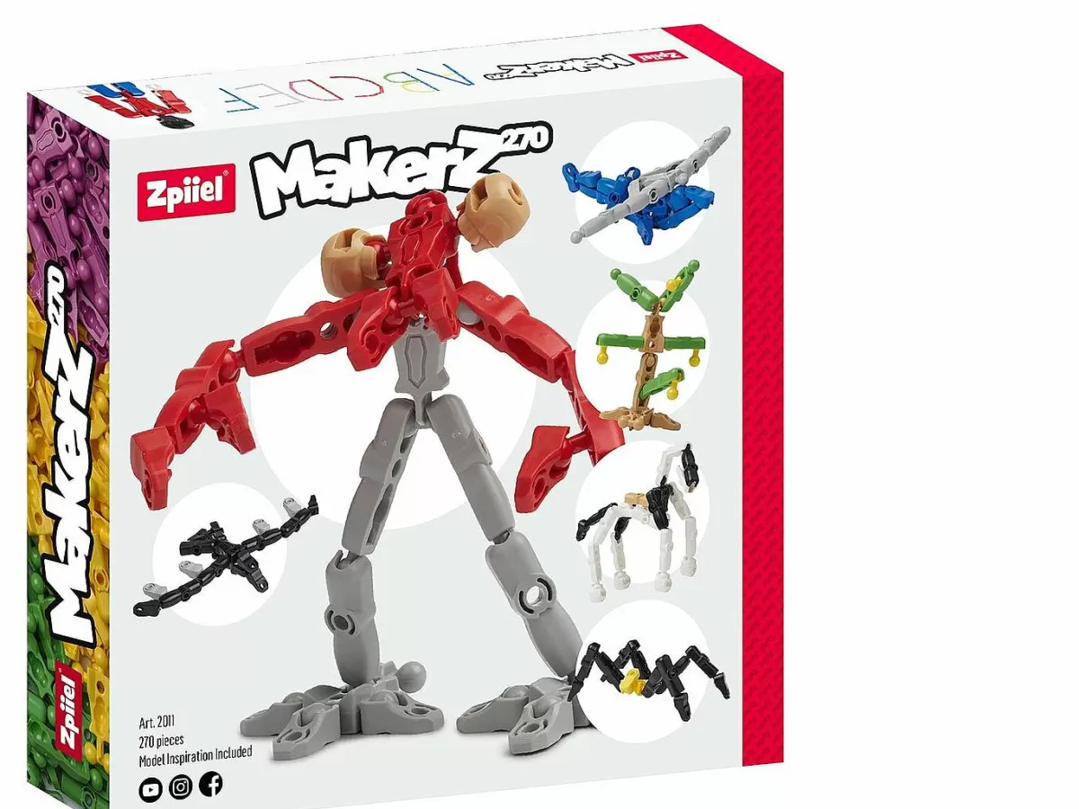 ZPIIEL - Kit de Construction Éducatif Makerz 270 | Stimule la Créativité des Enfants (6-12 Ans) | Promo Limitée 🔧🎁