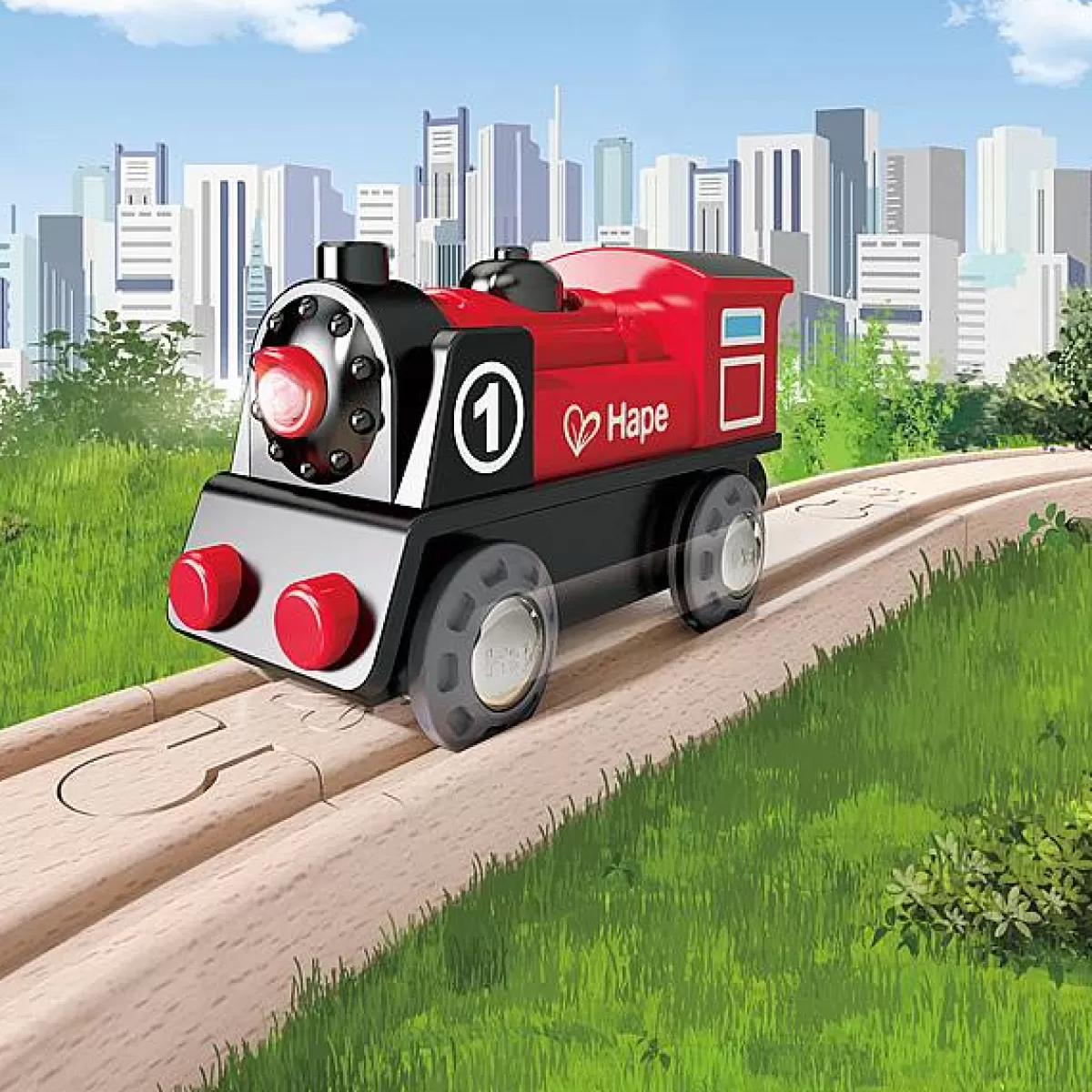 Découvrez le Train-Jouet Éducatif HAPE - Locomotive Classique en Promotion Exclusive !