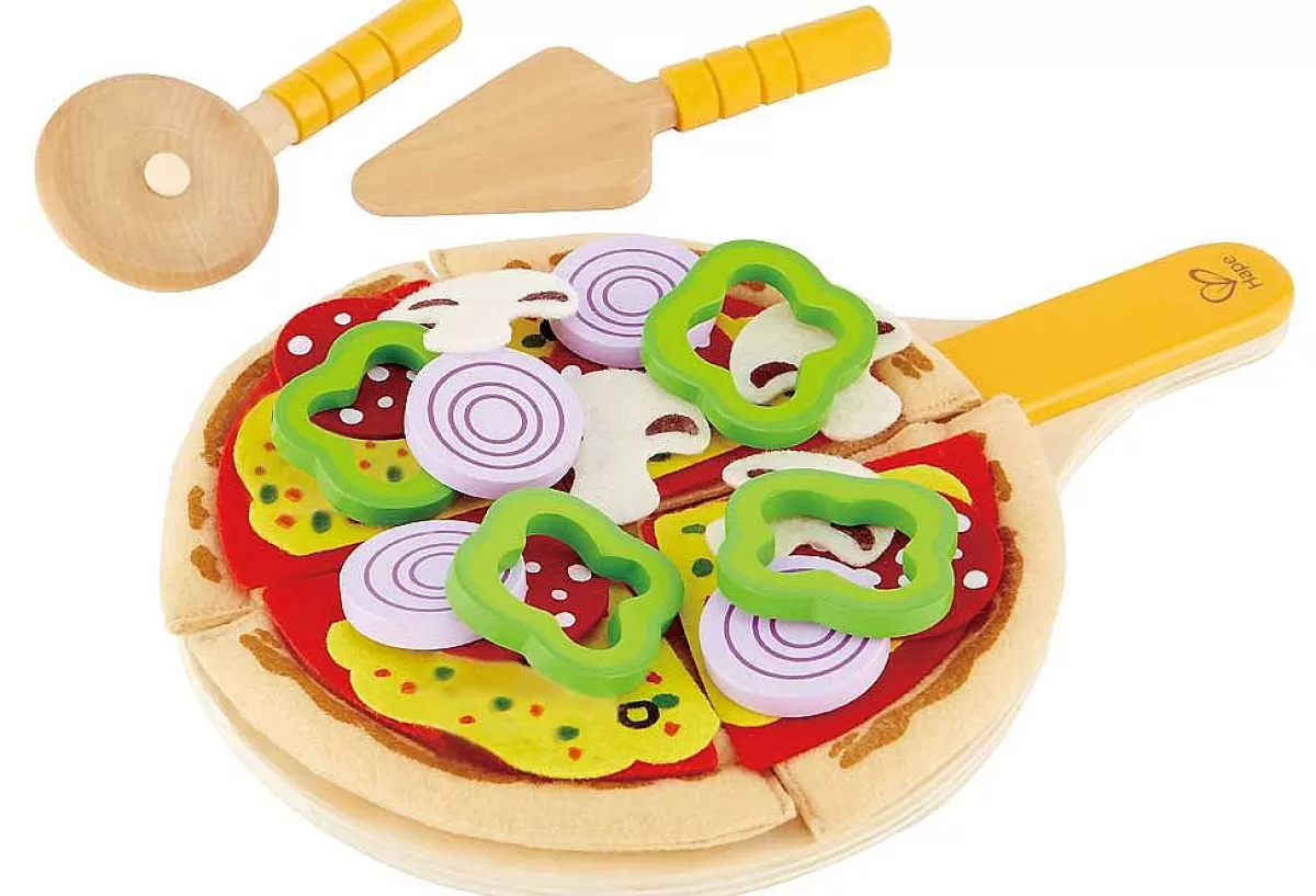 Pizza Créative en Bois et Tissu HAPE - Jouet Éducatif pour Enfants 2 Ans et Plus 

Jouet d'Imagination Pizza Gourmande - HAPE Jeu en Bois Naturel et Tissu Doux 

Pizza d'Éveil Sensoriel - Ensemble de Jeu en Matériaux Écologiques pour Tout-Petits