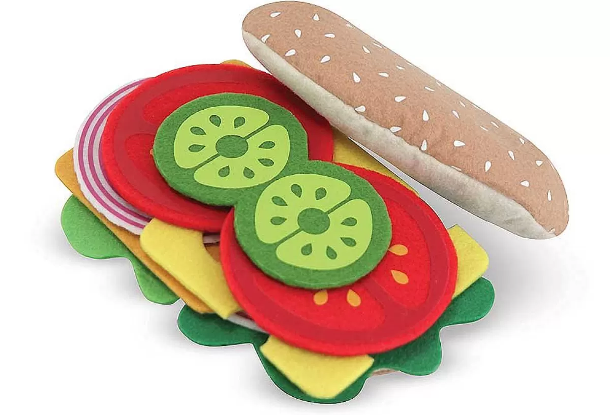 Melissa & Doug - Kit Créatif de Sandwich en Tissu pour Enfants - Jeu Éducatif et Amusant