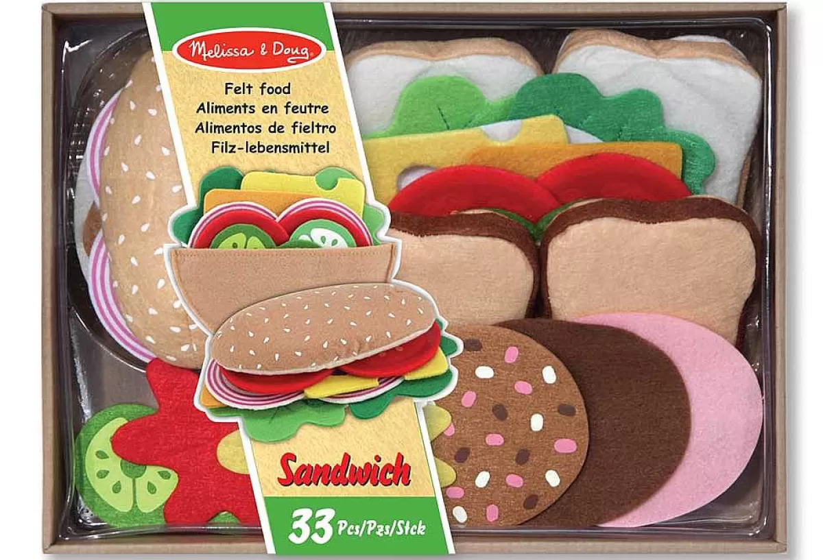 Melissa & Doug - Kit Créatif de Sandwich en Tissu pour Enfants - Jeu Éducatif et Amusant