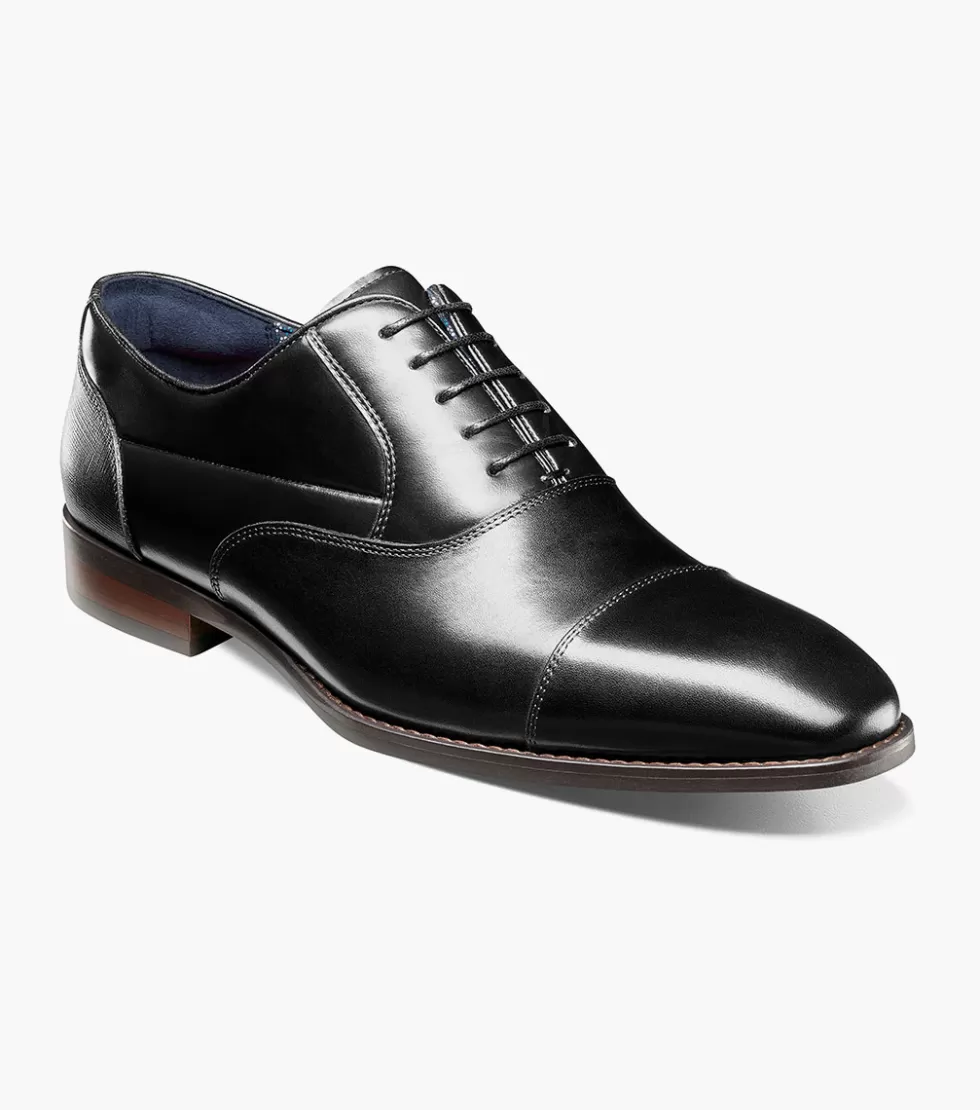 Chaussures Homme Stacy Adams en Cuir Noir Kallum - Élégance Intemporelle et Confort Supreme