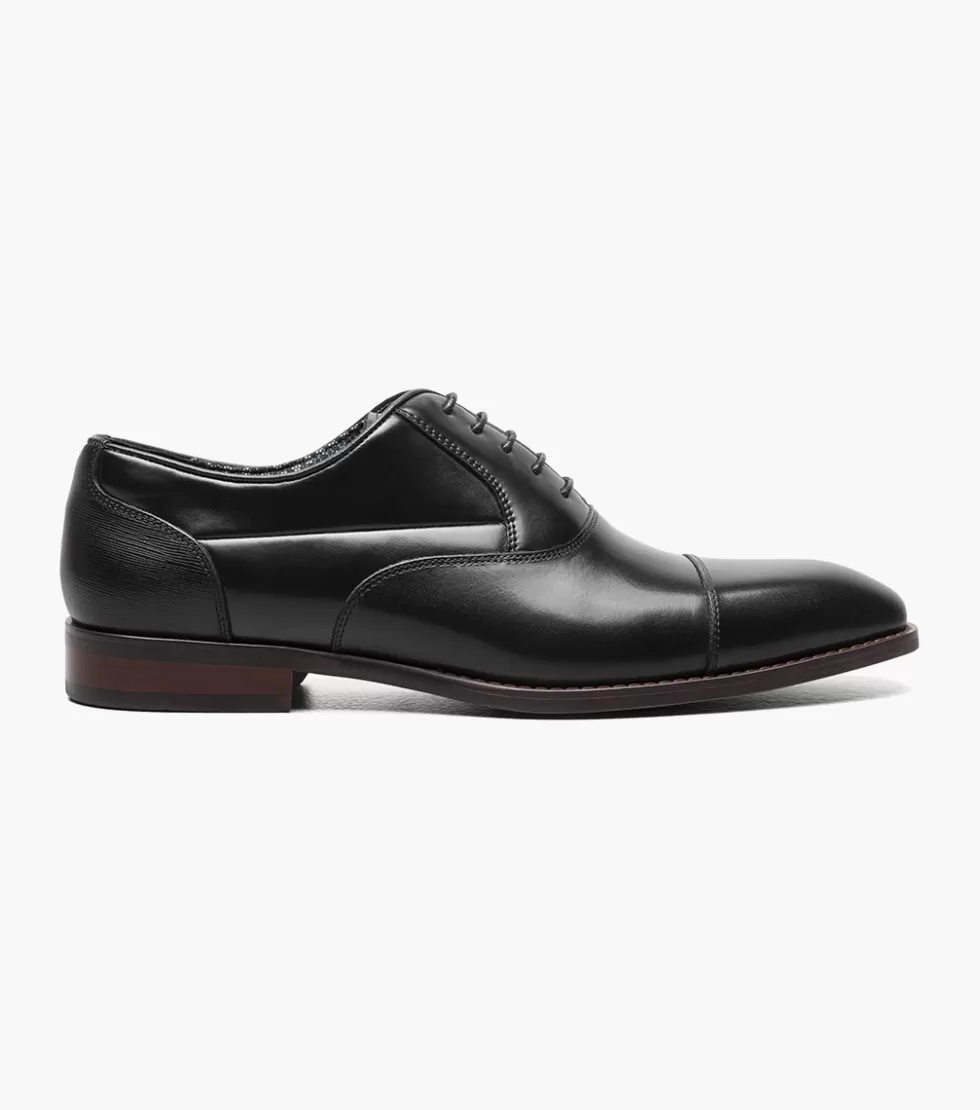Chaussures Homme Stacy Adams en Cuir Noir Kallum - Élégance Intemporelle et Confort Supreme