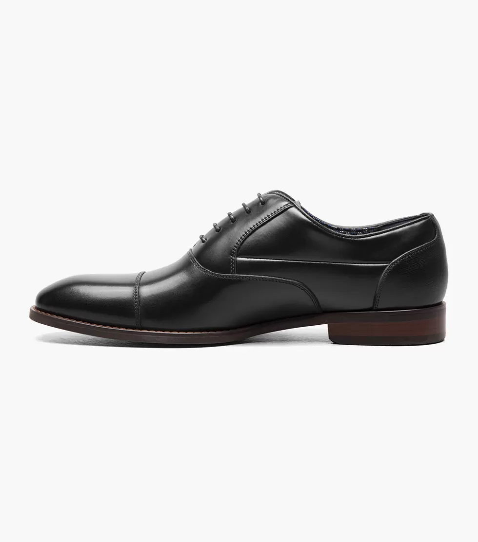 Chaussures Homme Stacy Adams en Cuir Noir Kallum - Élégance Intemporelle et Confort Supreme