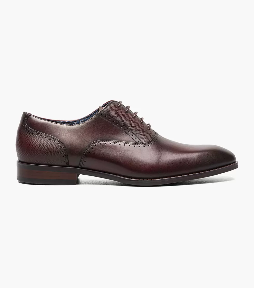 Élégance Intemporelle - Chaussures Stacy Adams Kalvin en Cuir Bourgogne pour Style Urbain Raffiné