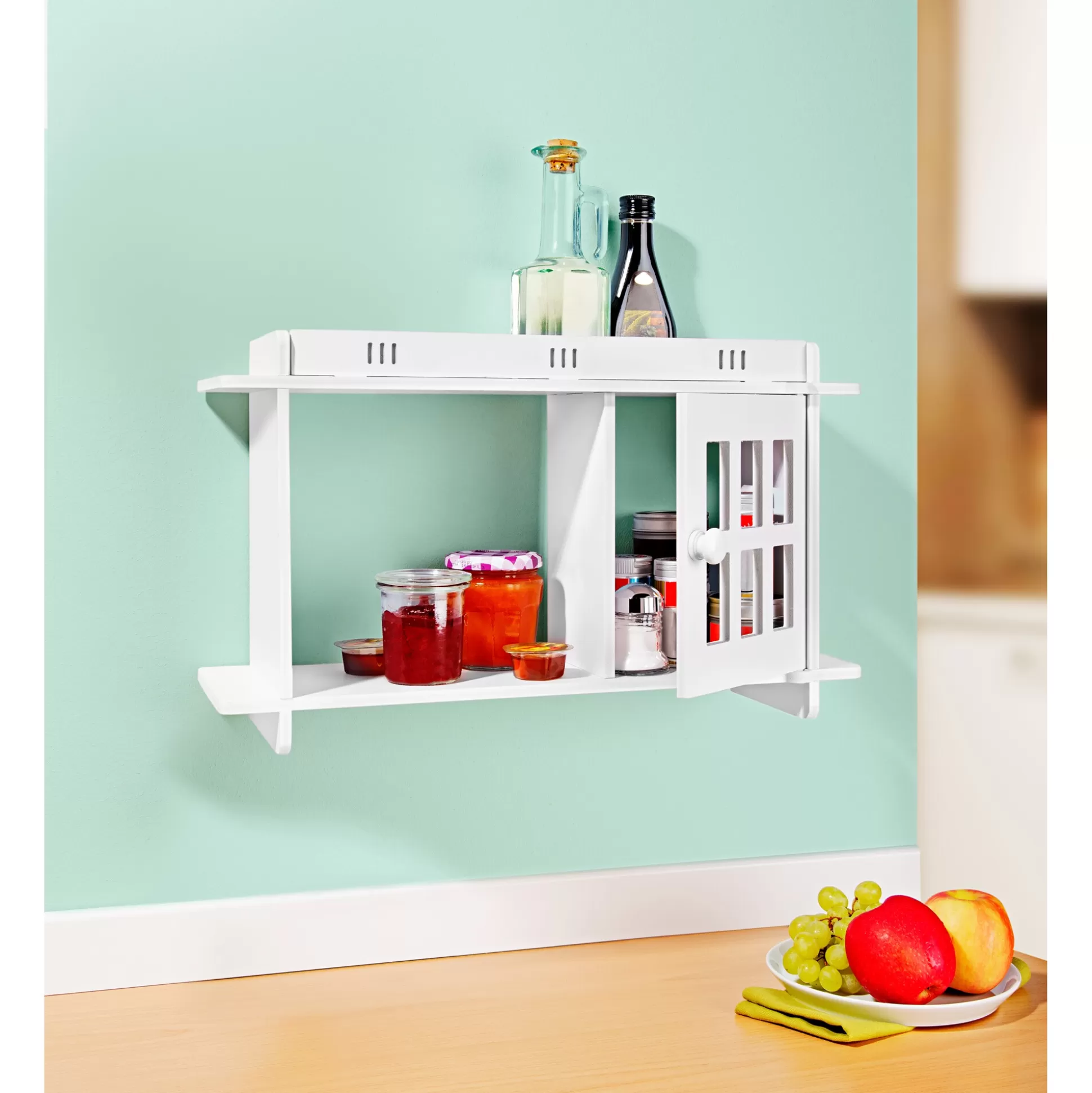 Astuce rangement cuisine : Étagères pratiques + Chariots modulables - Armoire murale optimisée