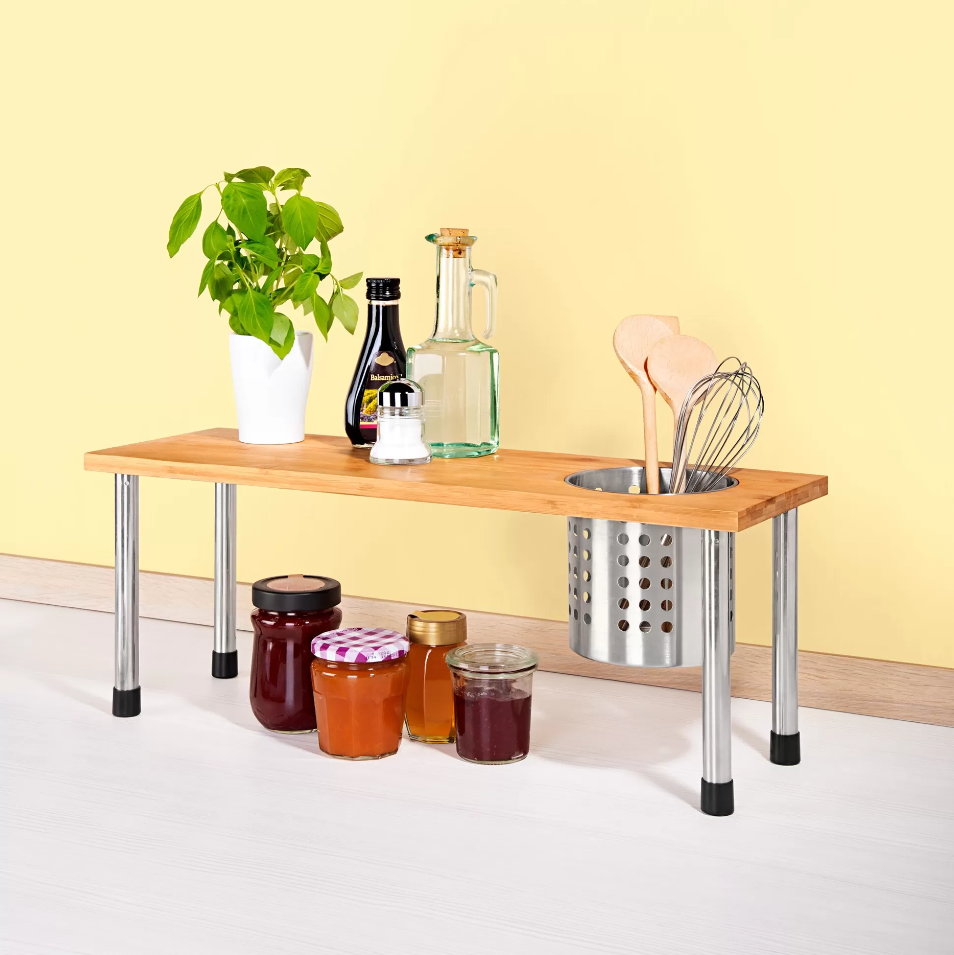 Étagère de Cuisine Naturelle en Bambou Genialo - Chariot Pratique pour un Rangement Optimal 

Nouveauté Design : Ensemble Étagère & Chariot Bambou - Solution Astucieuse Genialo pour Cuisine Épurée 

Découvrez l'Étagère Modulable « Bambou Élégant » Genialo - Organisation et Style pour Votre Espace Culinaire