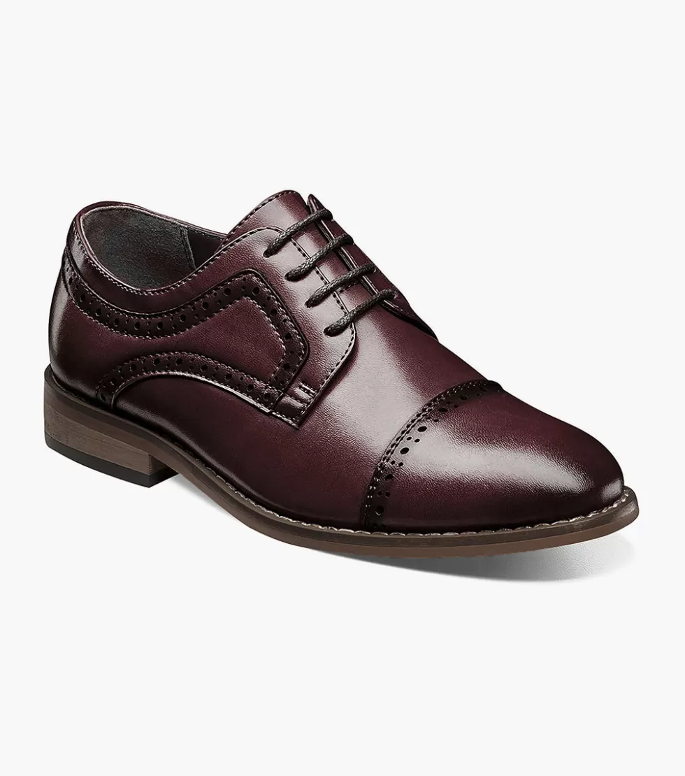 Escarpins Stacy Adams Junior Dickinson - Cuir Bordeaux Vieilli - Prix Doux