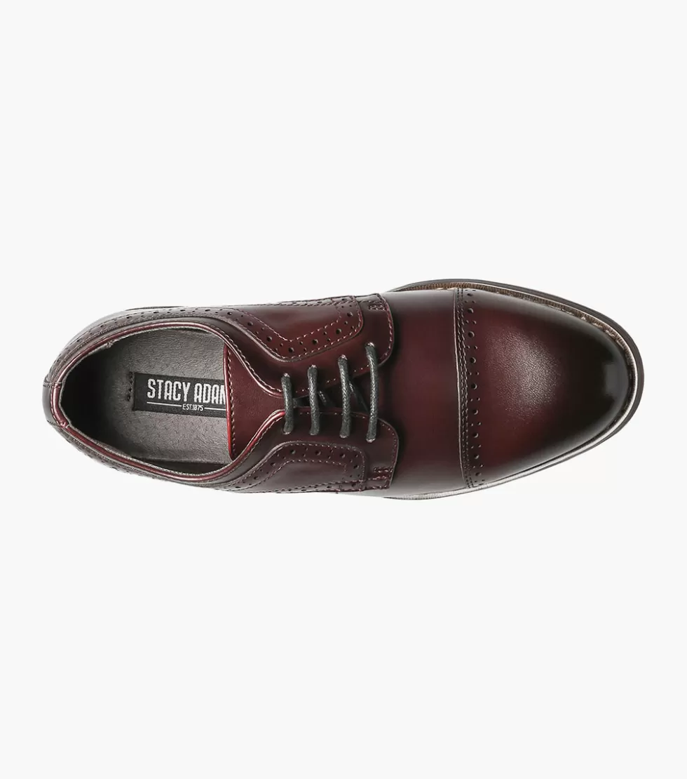 Escarpins Stacy Adams Junior Dickinson - Cuir Bordeaux Vieilli - Prix Doux