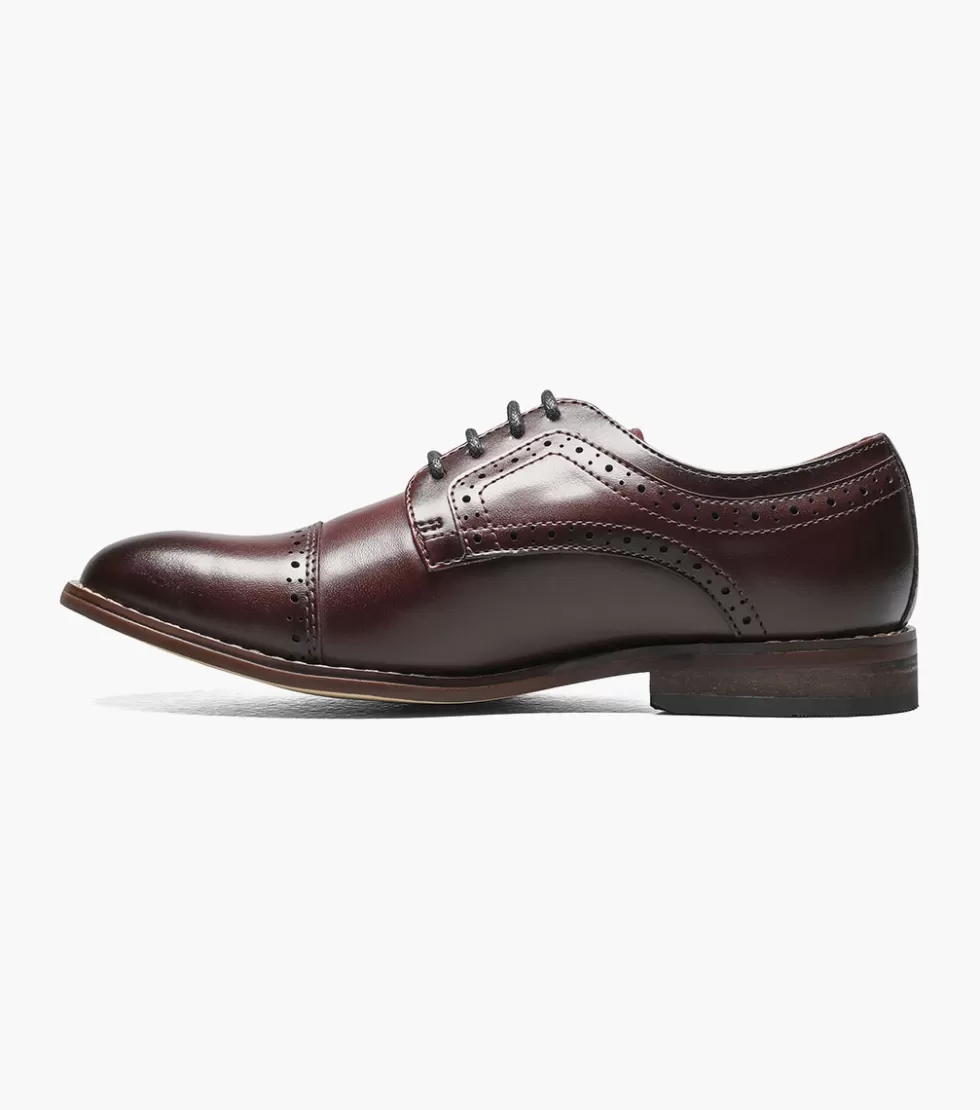 Escarpins Stacy Adams Junior Dickinson - Cuir Bordeaux Vieilli - Prix Doux