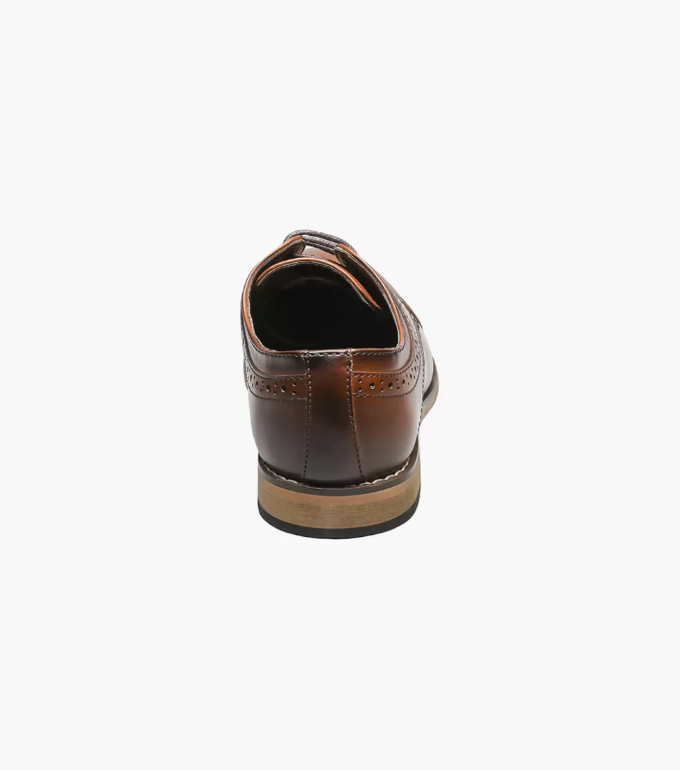 Chaussures Stacy Adams pour Enfant - Modèle Dickinson en Cuir Cognac - Prix Abordable