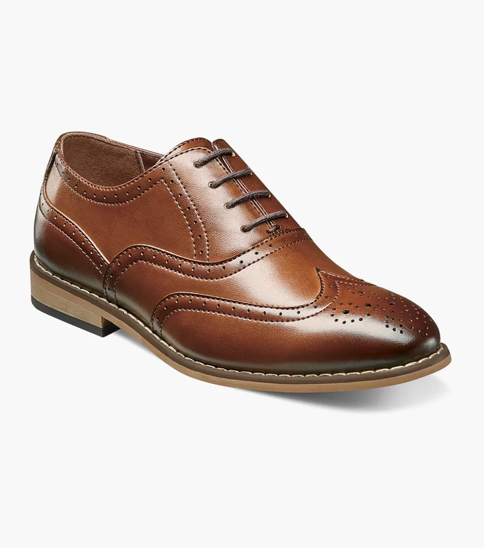 Escarpins Stacy Adams Junior - Modèle Dunbar en Cuir Marron Distingué - Promotion Limitée sur les Chaussures Enfant