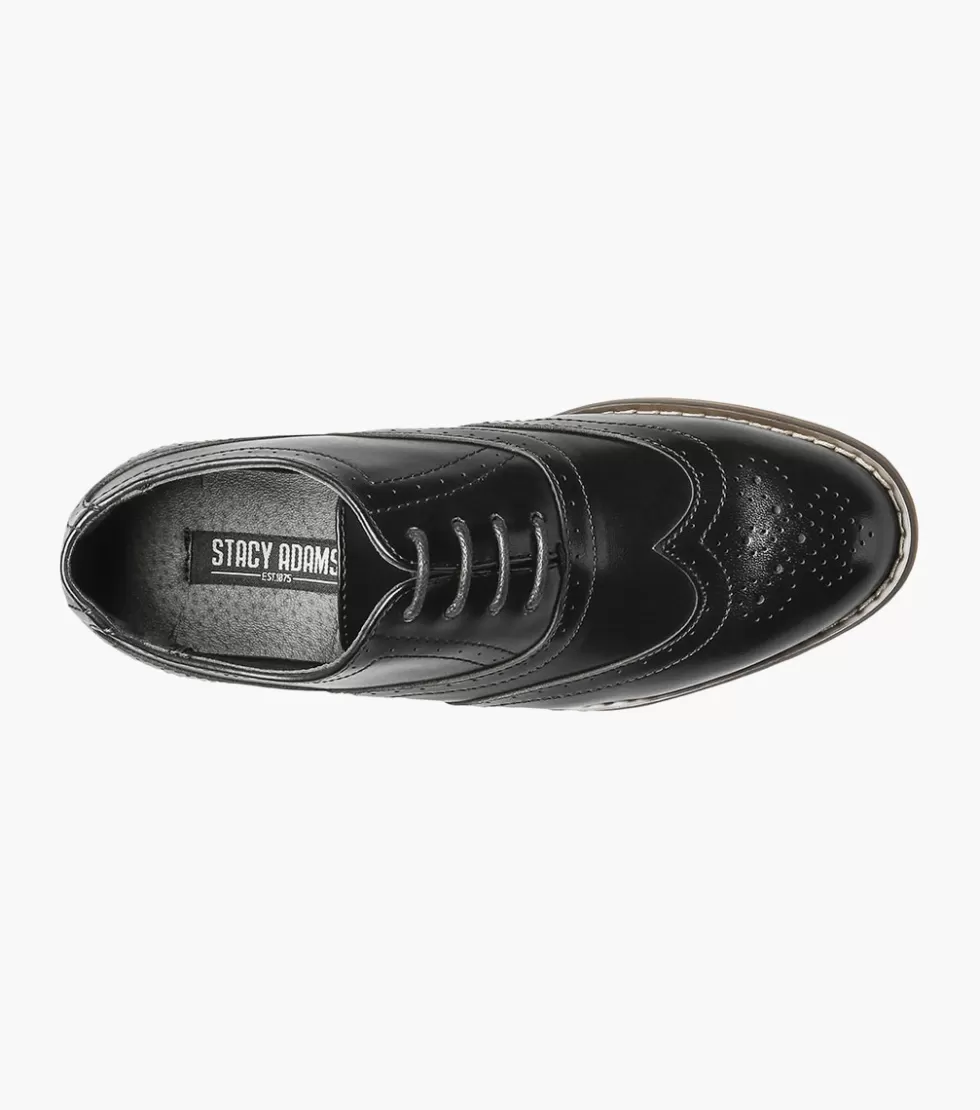 Stacy Adams - Chaussures Enfant Dunbar Noir - Promotion Exclue