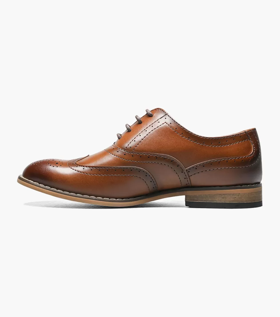 Escarpins Stacy Adams Junior - Modèle Dunbar en Cuir Marron Distingué - Promotion Limitée sur les Chaussures Enfant