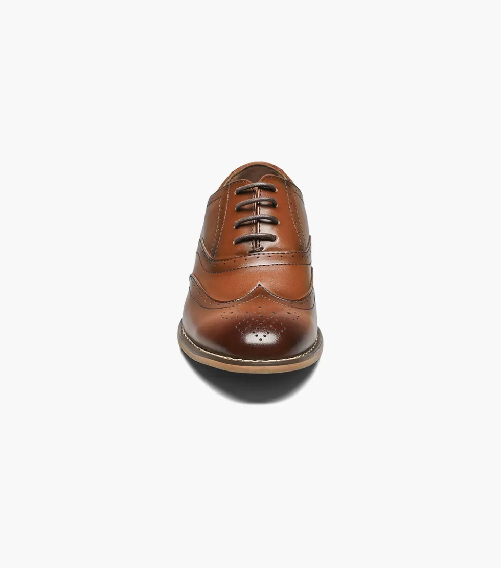 Escarpins Stacy Adams Junior - Modèle Dunbar en Cuir Marron Distingué - Promotion Limitée sur les Chaussures Enfant