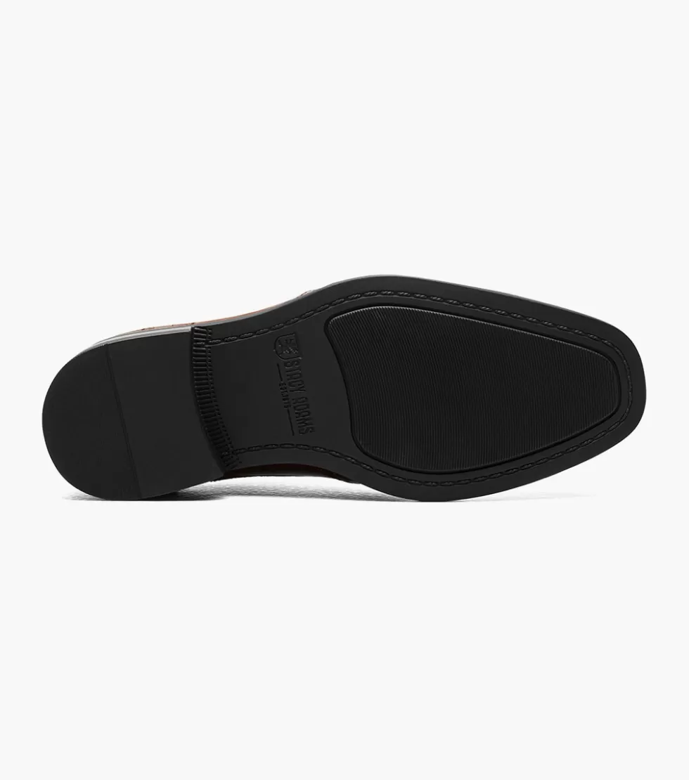 Chaussures Enfants Stacy Adams - Modèle Kallum en Cuir Cognac - Style Urbain Élégant