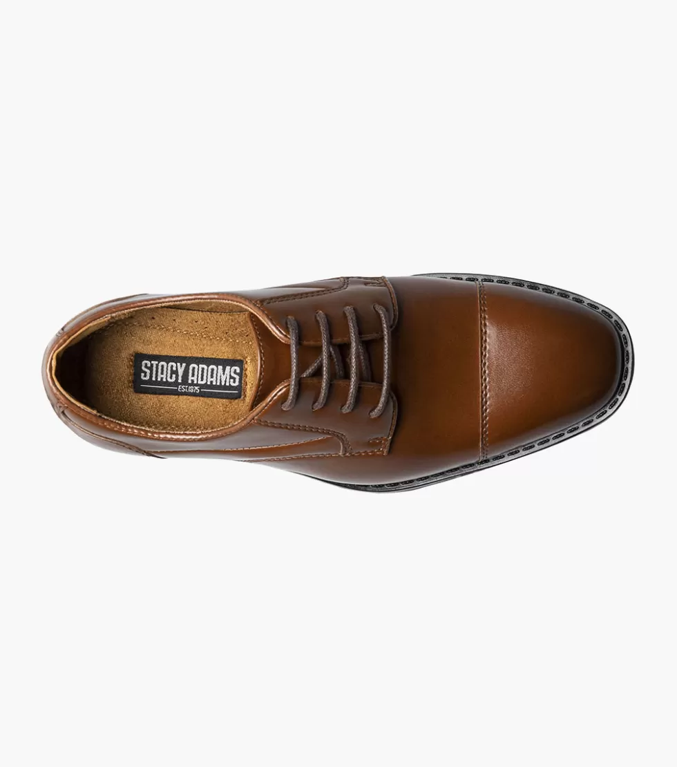 Chaussures Enfants Stacy Adams - Modèle Kallum en Cuir Cognac - Style Urbain Élégant