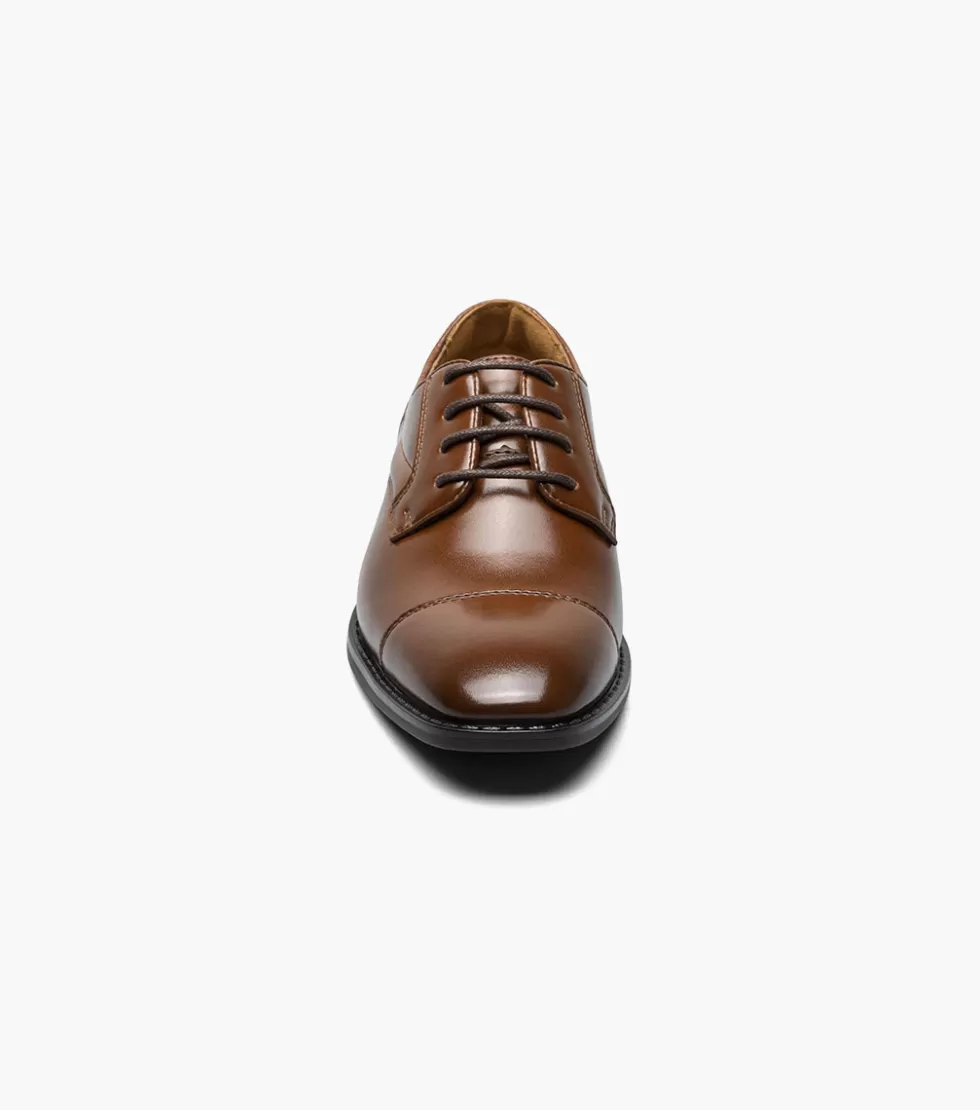 Chaussures Enfants Stacy Adams - Modèle Kallum en Cuir Cognac - Style Urbain Élégant