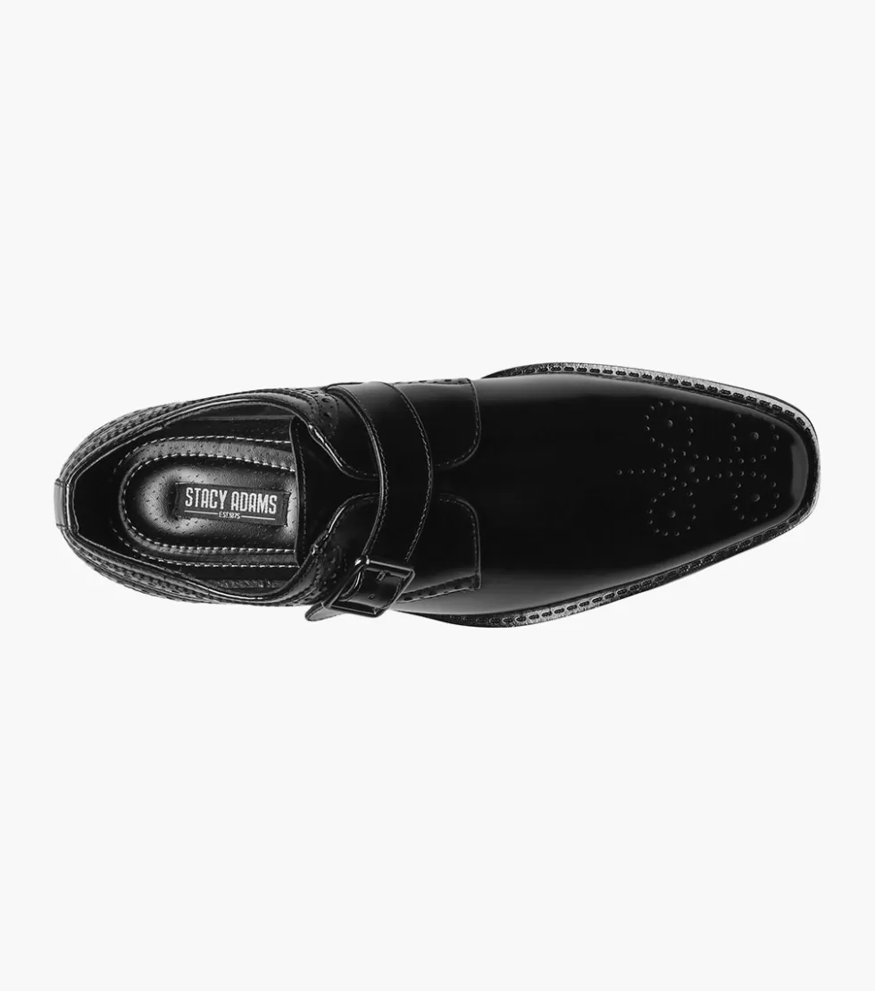 Élégantes derbies Stacy Adams Kinsley en cuir noir - Promotion exclusive sur modèle intemporel