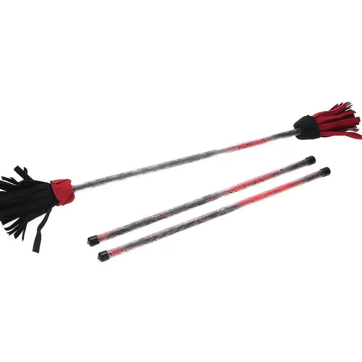 Équipement Jonglage Professionnel Rouge Vif : Bâton Diable Artistique avec Accessoires Complets - Idéal pour Spectacles Créatifs