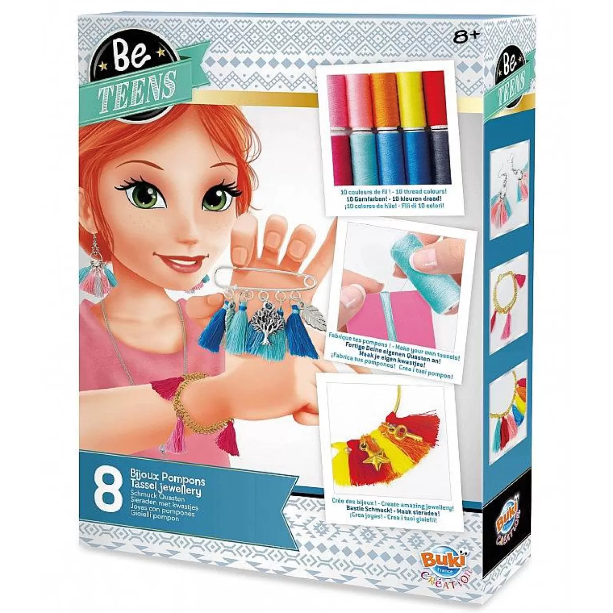 Découvrez le Kit Créatif Buki France : Bijoux à Pompons Élégants en Soldes !