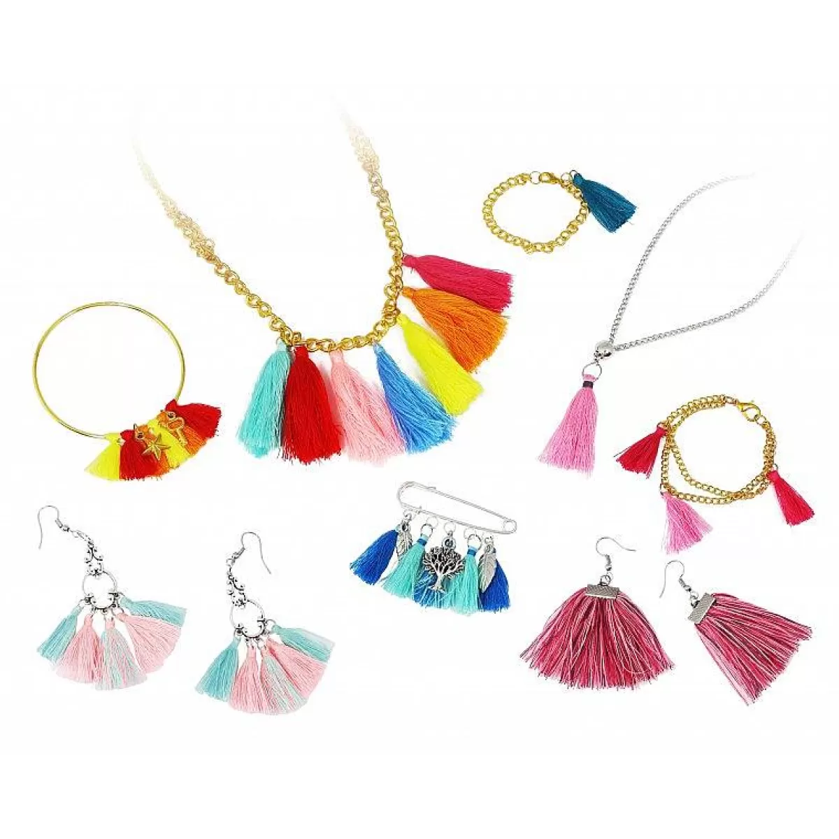 Découvrez le Kit Créatif Buki France : Bijoux à Pompons Élégants en Soldes !