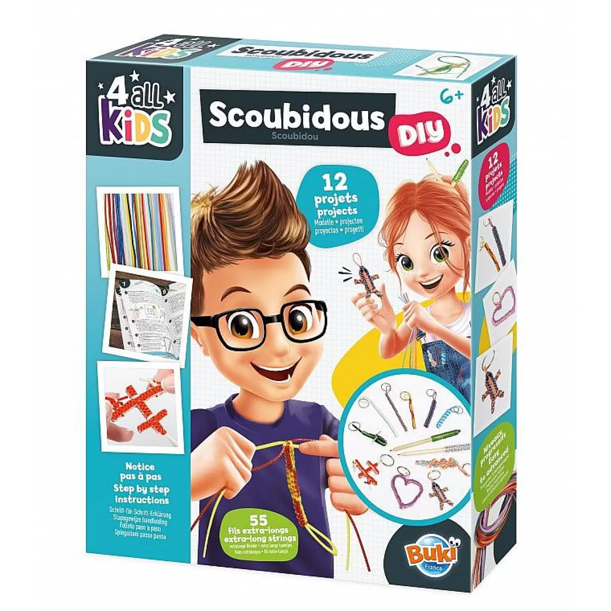 Kit Créatif Scoubidous Original par Buki France - Loisirs Créatifs à Petit Prix