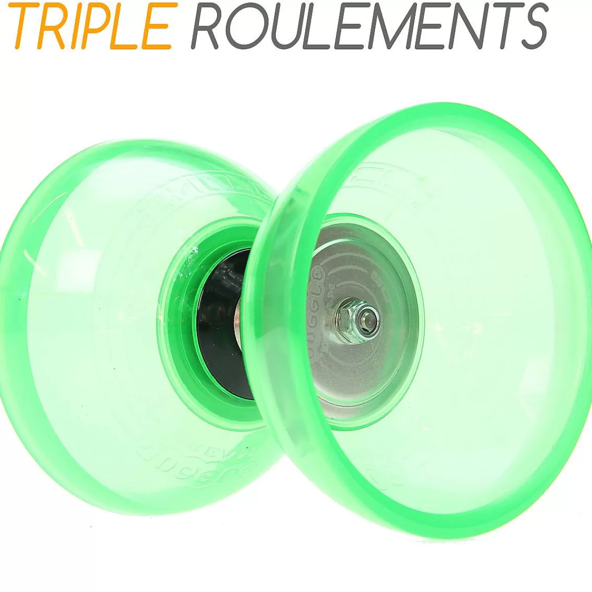 Édition Premium Diabolo Cyclone pour Artistes - Kit Jonglerie Pro avec Baguettes et Design Vert Émeraude - Performance et Style en Mouvement